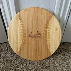 PICNIC TIME St. Louis Cardinals Wood Cutting Board & Serving Tray
